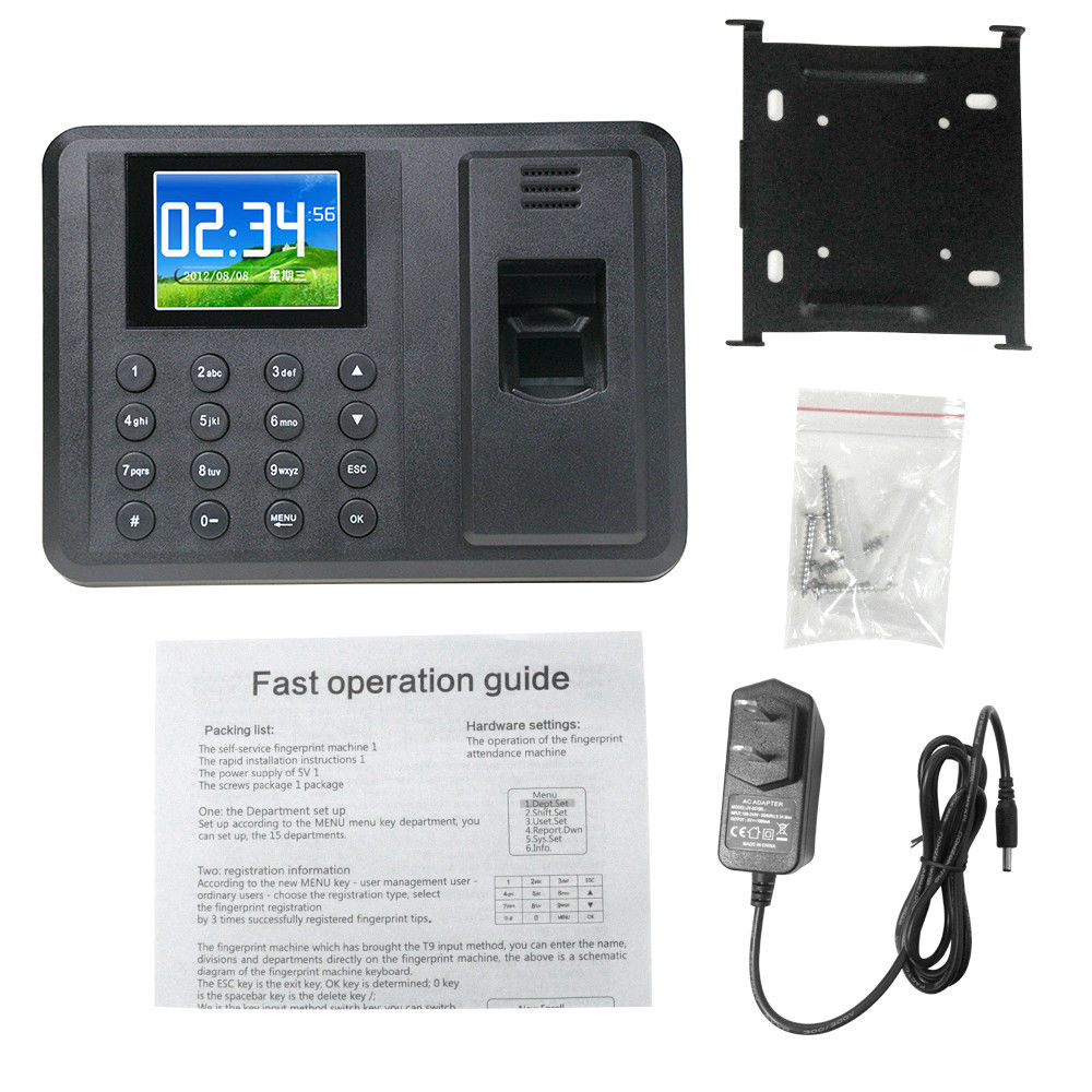 A8 Fingerprint time attendance machine