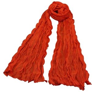 Orange Solid Color Shawl