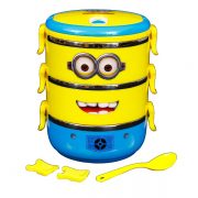 Stainless Steel 2.1 L Triple Layer Minion Lunch Box