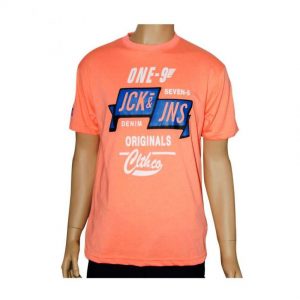 ORIGINALS BY JACK & JONES Men's T Shirt - Salmon Pink
