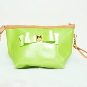 Women Lime Green Chic Bow design Clutch Bag