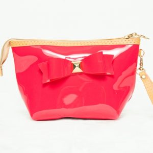 Women Red Chic Bow design Clutch Bag