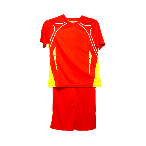 Men’s Red Sports T Shirt and Shorts Sportswear Set