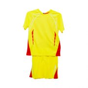 Men’s Yellow Sports T Shirt and Shorts Sportswear Set