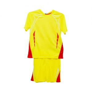 Men’s Yellow Sports T Shirt and Shorts Sportswear Set