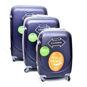 Expander 3 Piece Light Hard Shell Luggage Set