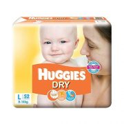 Huggies New Dry Taped Diapers Size Large 52 Pieces Pack
