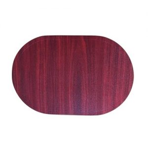 Oval Shaped PVC Table Mat - Red