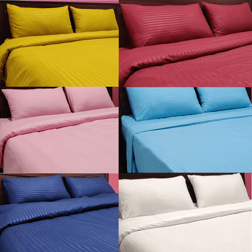 Coloured Micro Fabric Bed Sheet Set