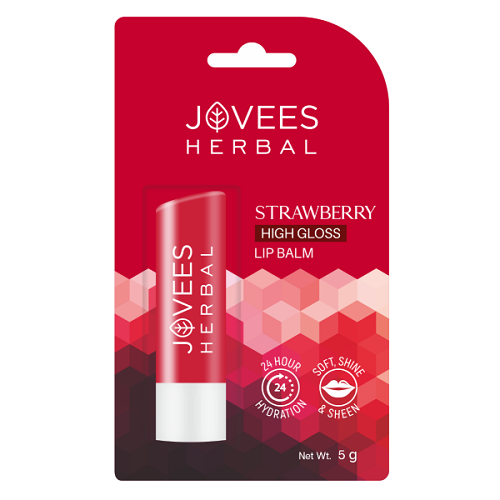 Jovees Strawberry High Gloss Lip Balm - 5g
