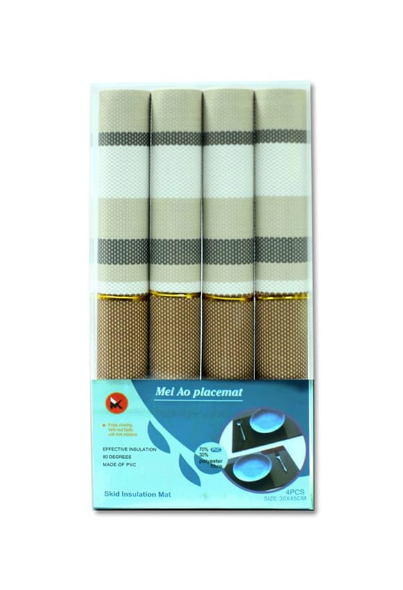 Pack of 4 Luxury PVC Placemats (D001)