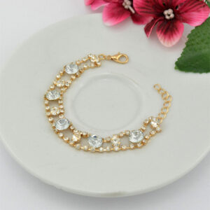 Gold Plated Indian Crystal Bracelet