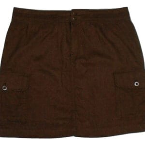 Izod Linen Skirt Brown