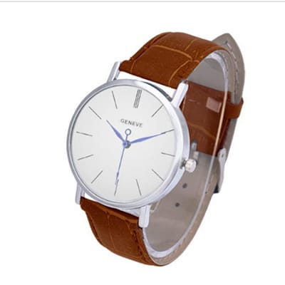 Mens Geneve Watch(Brown)