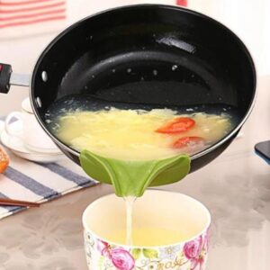 Anti Spill Silicone Slip on Pour Spout Funnel