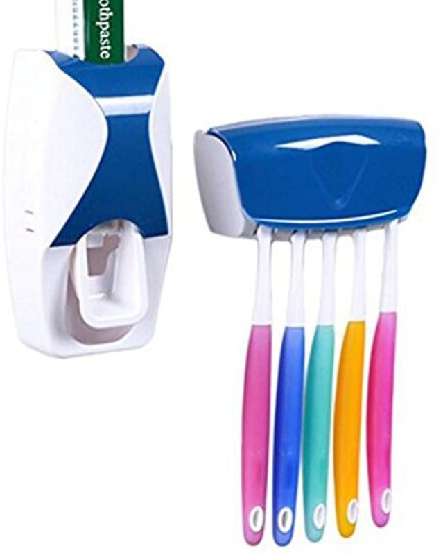 Toothpaste Dispenser with Toothbrush Holder (New design)