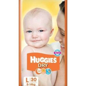 Huggies New Dry Taped Diapers Size L 30 Pcs Pack