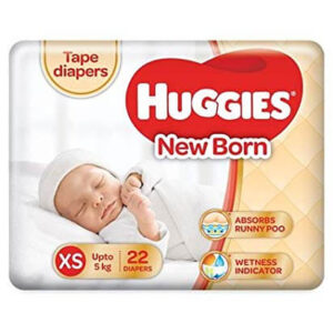 Huggies Ultra Soft New Born Diaper (XS) 22 Pcs Pack