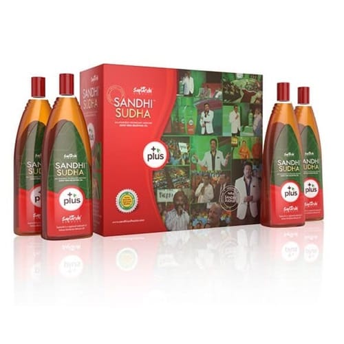Sandhi Sudha Plus Ayurvedic Joint Pain Relief Oil Bottle
