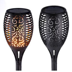 LED Solar Garden Light With Flickering Flame