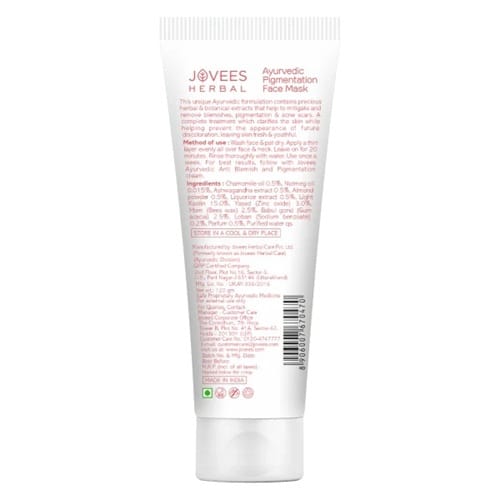 Jovees Anti Blemish Pigmentation Face Mask - 120g - Image 2