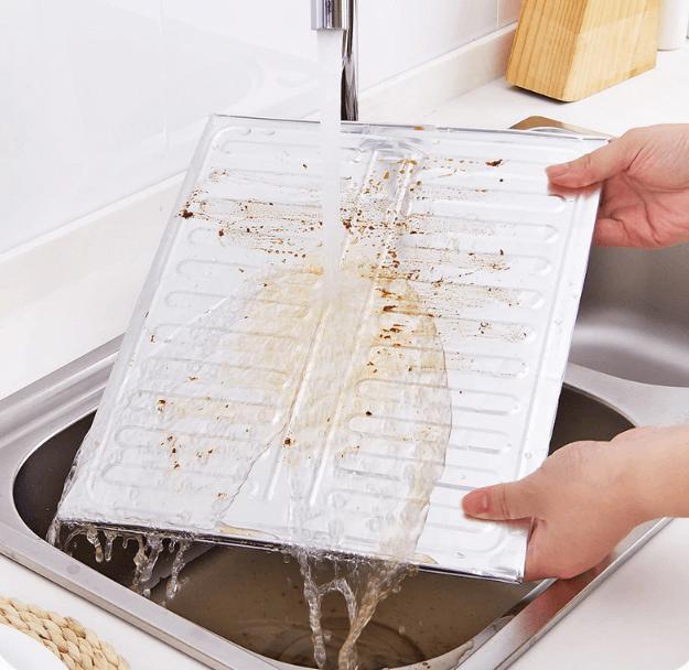 Aluminium Foil Splatter Guard for Gas Stove - Image 4