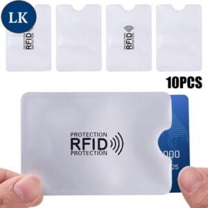 10 Pcs RFID Anti Theft ATM Card Protector Cover