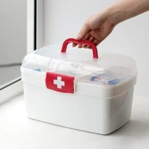 First Aid Kit Box with Handle