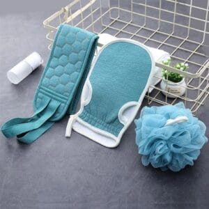 Exfoliating Back Scrubber 3 Piece Set
