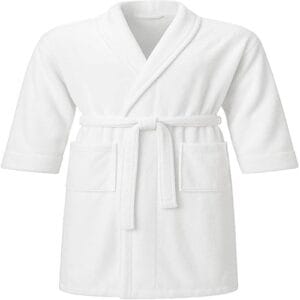 Cotton Terry White Bath Robe