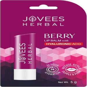 Jovees Berry Lip Balm With Hyaluronic Acid – [5g]