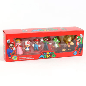 6 Pcs Super Mario Bros PVC Action Figure Toy Set