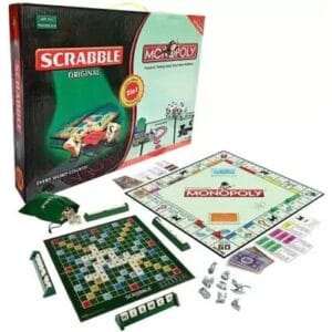 Scrabble & Monopoly 2 in 1 Board Game