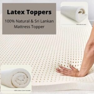 Organic Latex Rubber Mattress Topper 4 Inch